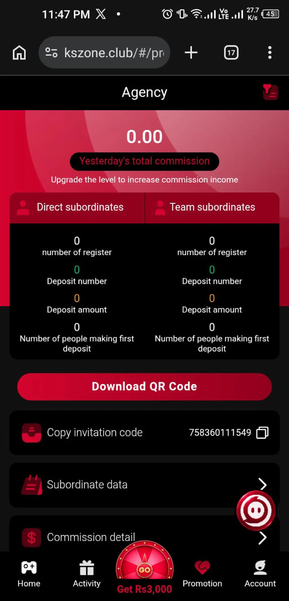 KS-Zone-User-Dashboard-Screenshot